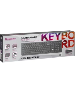 Купить Беспроводная клавиатура Defender UltraMate SM-535 Black  в E-mobi