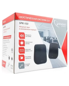 Купить Колонки компьютерные Gembird SPK-100 Black  в E-mobi