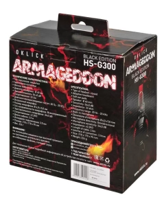 Купить Игровая гарнитура OKLICK HS-G300 Armageddon Red/Black (AH-V1)  в E-mobi