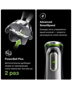 Купить Погружной блендер Braun Multiquick 9 MQ9147X Silver/Black  в E-mobi