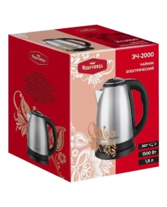 Купить Чайник электрический Чудесница ЭЧ-2000 серебристый, черный  в E-mobi