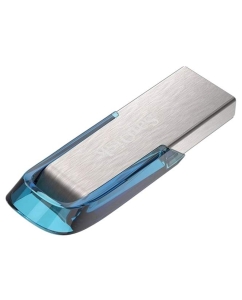 Купить Флешка SanDisk Cruzer Ultra Flair 128ГБ Silver/Blue (SDCZ73-128G-G46B)  в E-mobi