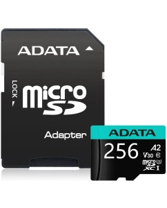 Купить Карта памяти ADATA Micro SDXC 256Гб (AUSDX256GUI3V30SA2-RA1) в E-mobi