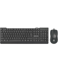 Купить Комплект клавиатура и мышь Defender York C-777 RU Black Multimedia (45779) в E-mobi