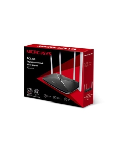 Купить Wi-Fi роутер Mercusys AC12 Black  в E-mobi