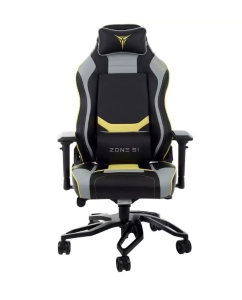 Купить Кресло игровое ZONE 51 Cyberpunk, на колесиках, эко.кожа, черный/серый [z51-cbp-yg]  в E-mobi