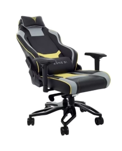 Купить Кресло игровое ZONE 51 Cyberpunk, на колесиках, эко.кожа, черный/серый [z51-cbp-yg]  в E-mobi