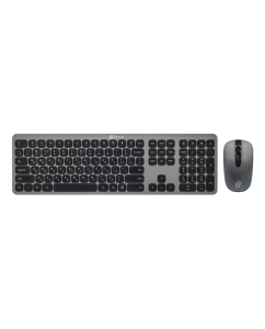 Купить Комплект клавиатура и мышь Oklick 300M Black/White в E-mobi