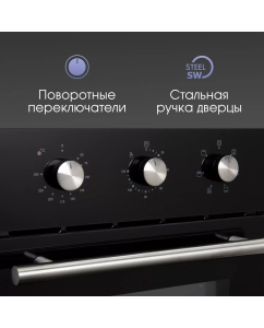 Купить Встраиваемый электрический духовой шкаф Zigmund &amp; Shtain E165 черный  в E-mobi