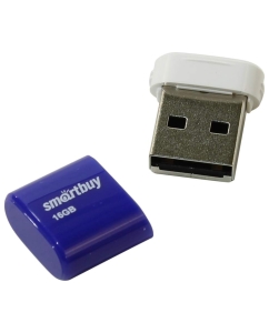 Купить Флешка SmartBuy Lara 16ГБ Cyan (SB16GBLARA-B)  в E-mobi