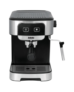 Купить Рожковая кофеварка BBK BCM1500 серебристая, черная  в E-mobi