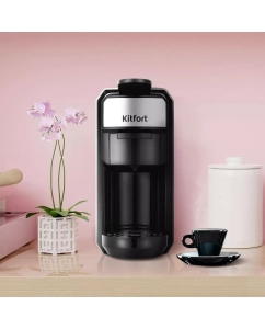 Купить Кофемашина капсульного типа Kitfort КТ-7192 черный, серый  в E-mobi