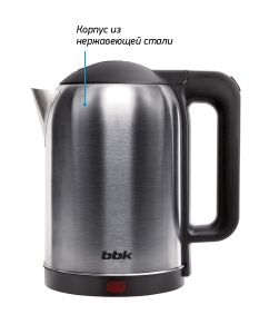 Купить Чайник электрический BBK EK1809S 1.8 л серебристый, черный  в E-mobi