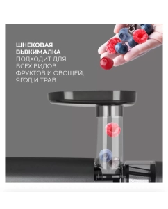 Купить Соковыжималка шнековая Rondell RDE-1503 150 Вт серебристый  в E-mobi