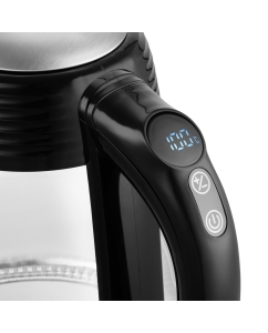 Купить Чайник электрический Kitfort КТ-6126 1.7 л черный, прозрачный, серебристый  в E-mobi