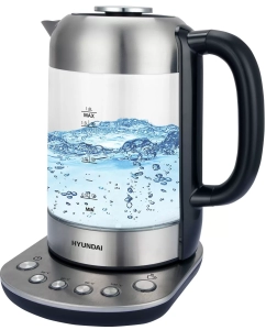 Купить Чайник электрический HYUNDAI HYK-G8407 1.8 л черный в E-mobi