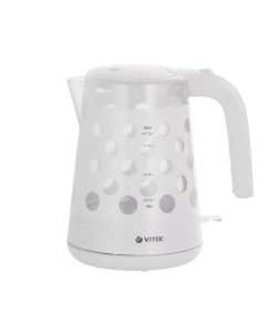 Купить Чайник электрический VITEK VT-7048 1.7 л прозрачный, белый  в E-mobi