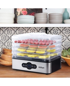 Купить Сушилка для овощей и фруктов Kitfort KT-1914 Black  в E-mobi