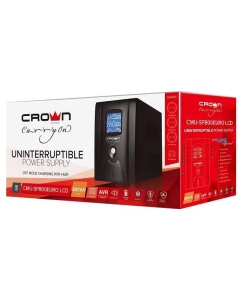 Купить Источник бесперебойного питания CROWN CMU-SP800 EURO LCD Black  в E-mobi