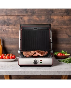 Купить Гриль Kitfort КТ-3629 красный, серый  в E-mobi