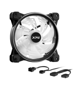Купить Вентилятор корпусный XPG Hurricane 120 ARGB PWM, черный, 131039  в E-mobi