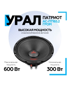 Купить Акустическая система URAL ПАТРИОТ АС-ПТ165.2 ГРОМ  в E-mobi