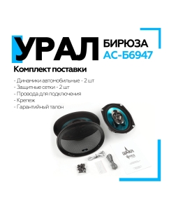 Купить Коаксиальная акустическая система УРАЛ БИРЮЗА АС-Б6947  в E-mobi
