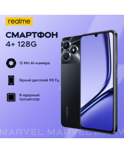 Купить Смартфон realme Note 50 4/128 ГБ RMX3834, Полуночный черный в E-mobi