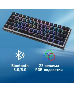Купить Беспроводная клавиатура OKLICK K763W черный (1920548) в E-mobi