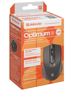 Купить Мышь Defender Optimum MB-270 Black  в E-mobi