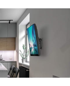 Купить Кронштейн для телевизора настенный 13"-42" TME-22 наклонный, до 35 кг, чёрный  в E-mobi