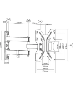 Купить Кронштейн для телевизора Ultramounts UM 900 Black  в E-mobi
