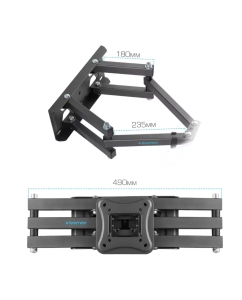 Купить Наклонно-поворотный кронштейн для телевизора Kromax Corbel-9 32-75 черный  в E-mobi