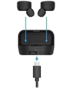 Купить Bluetooth наушники Defender Twins 639 черные TWS  в E-mobi