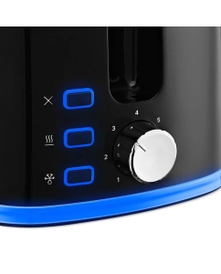 Купить Тостер Kitfort КТ-6410 черный; синий  в E-mobi