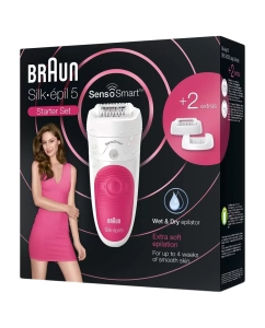 Купить Эпилятор Braun Senso Smart SES5/500, белый, розовый  в E-mobi