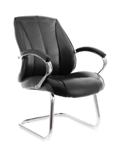 Купить Кресло Everprof Кресло для посетителей Everprof Forum CF Экокожа Черный в E-mobi