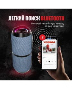 Купить Портативная колонка Урал Гагарин ГР-003 Grey  в E-mobi