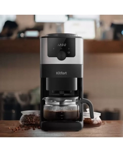 Купить Кофеварка капельного типа Kitfort КТ-7288 черный; серый  в E-mobi