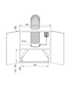 Купить Вытяжка встраиваемая ZUGEL ZHI521W белый  в E-mobi