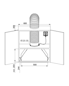Купить Вытяжка встраиваемая ZUGEL ZHI522X серебристый  в E-mobi