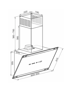 Купить Вытяжка настенная Kaiser AT 6445 AD Eco черный  в E-mobi
