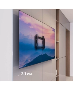 Купить Кронштейн для телевизора настенный 13"-42" FME-22 фиксированный, до 35 кг, чёрный  в E-mobi