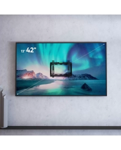 Купить Кронштейн для телевизора настенный 13"-42" FME-22 фиксированный, до 35 кг, чёрный  в E-mobi