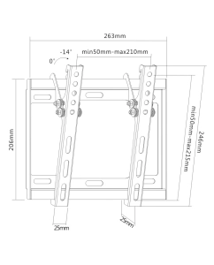Купить Кронштейн для телевизора Digis DSM-3421H Black  в E-mobi