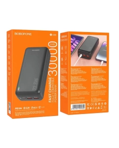 Купить Внешний аккумулятор Borofone BJ38B 30000mAh, черный  в E-mobi