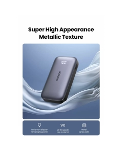 Купить Внешний аккумулятор UGREEN PB502 (25185) 10000mAh 30W с цифровым экраном, серый  в E-mobi