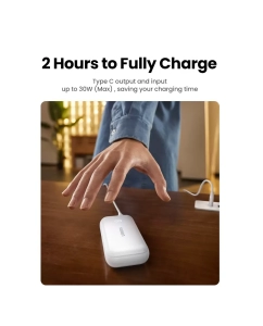 Купить Внешний аккумулятор UGREEN PB501 (25189) 10000mAh 30W с цифровым экраном, белый  в E-mobi