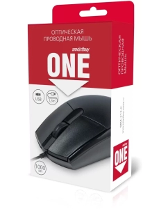 Купить Проводная мышь SMARTBUY One 212-K черный (sbm-212-k)  в E-mobi