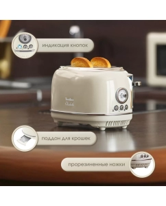 Купить Тостер TESLER TT-245 BEIGE  в E-mobi